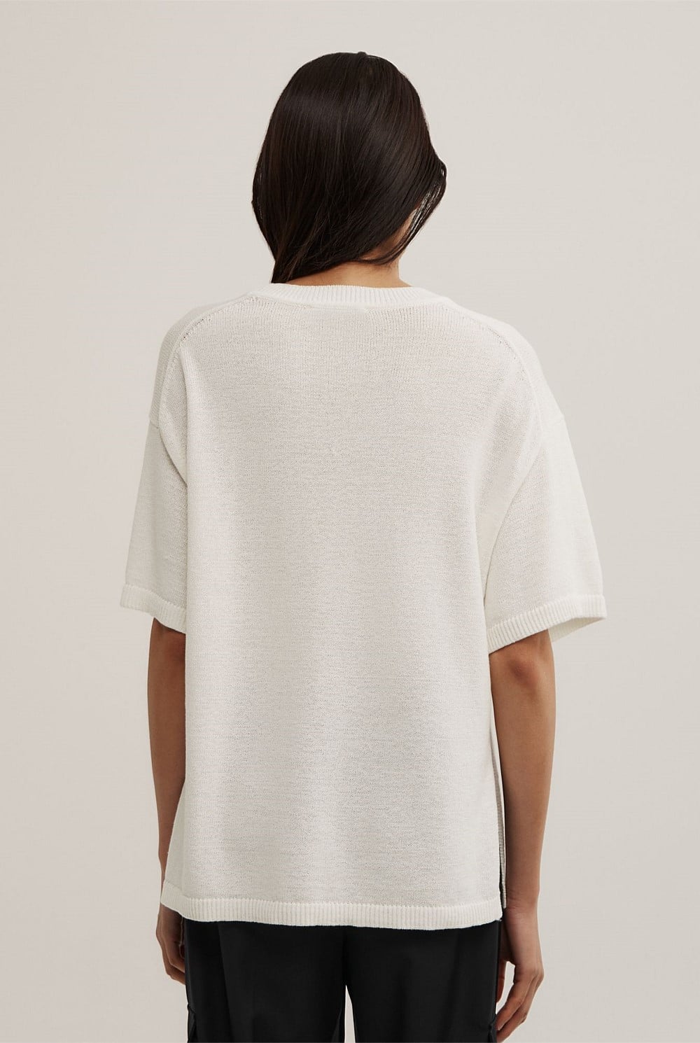 Relaxed Knit T-Shirt