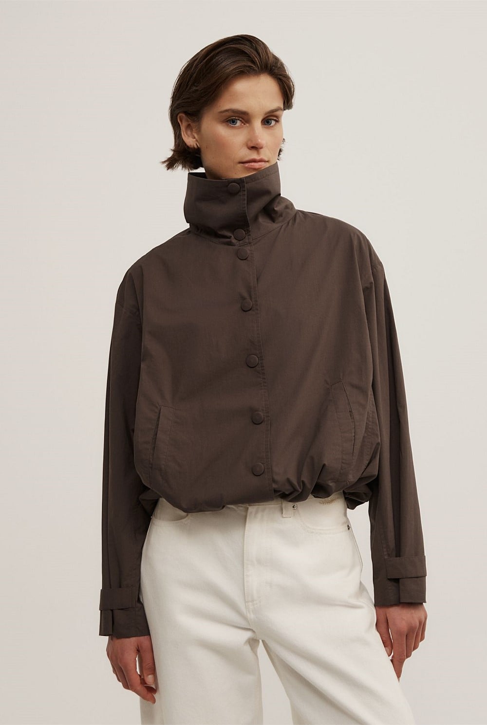 Poplin Funnel Jacket