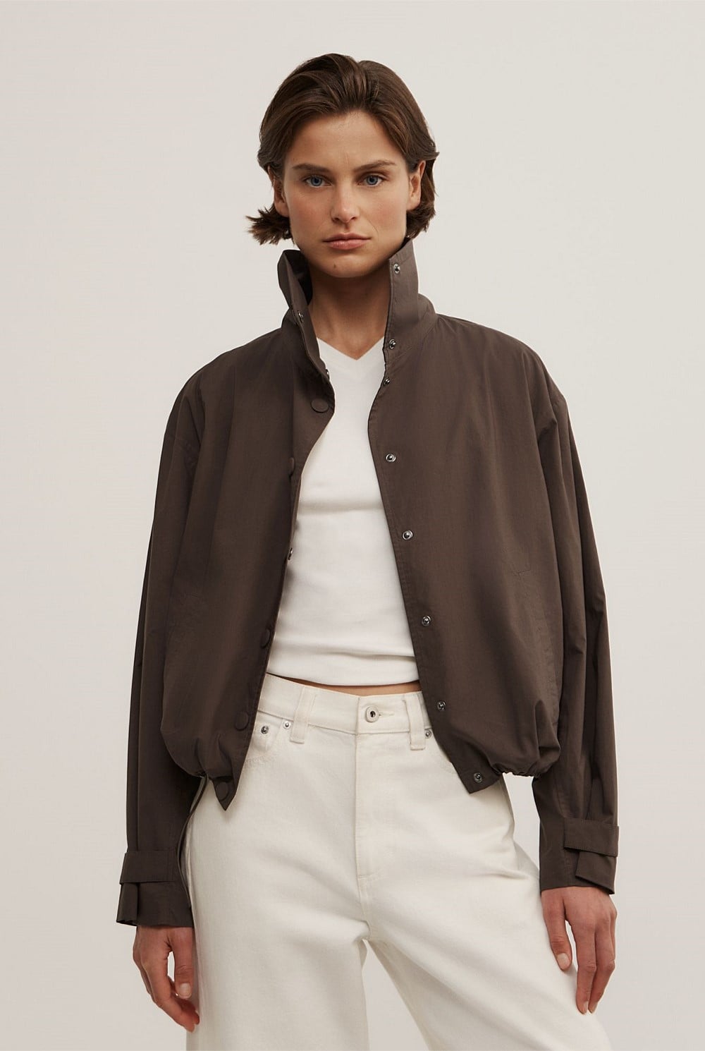 Poplin Funnel Jacket