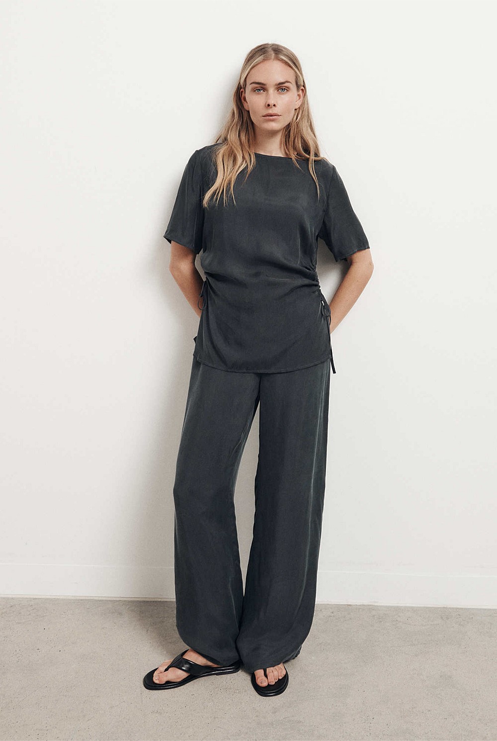 Pull On Cupro Pant