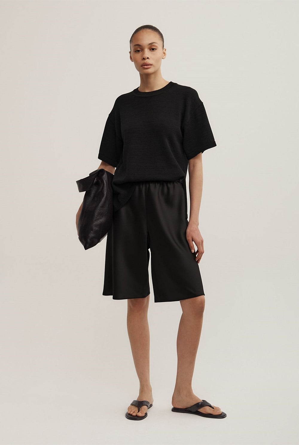 Relaxed Knit T-Shirt