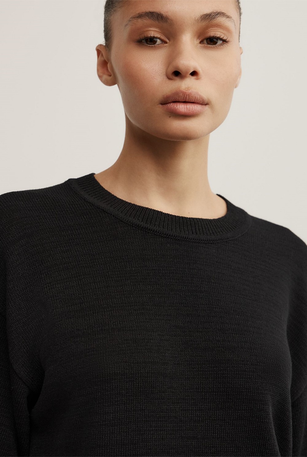 Relaxed Knit T-Shirt