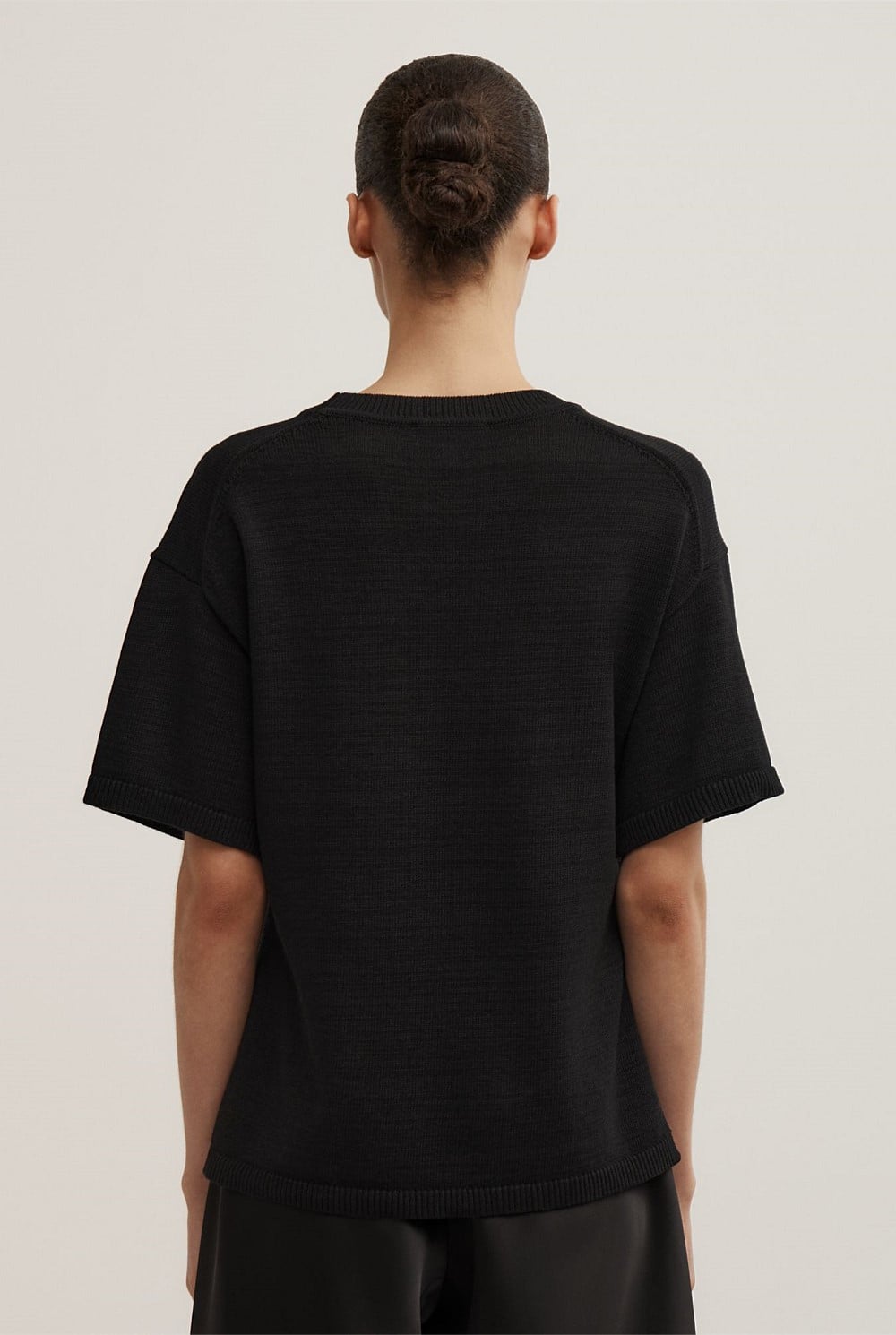 Relaxed Knit T-Shirt
