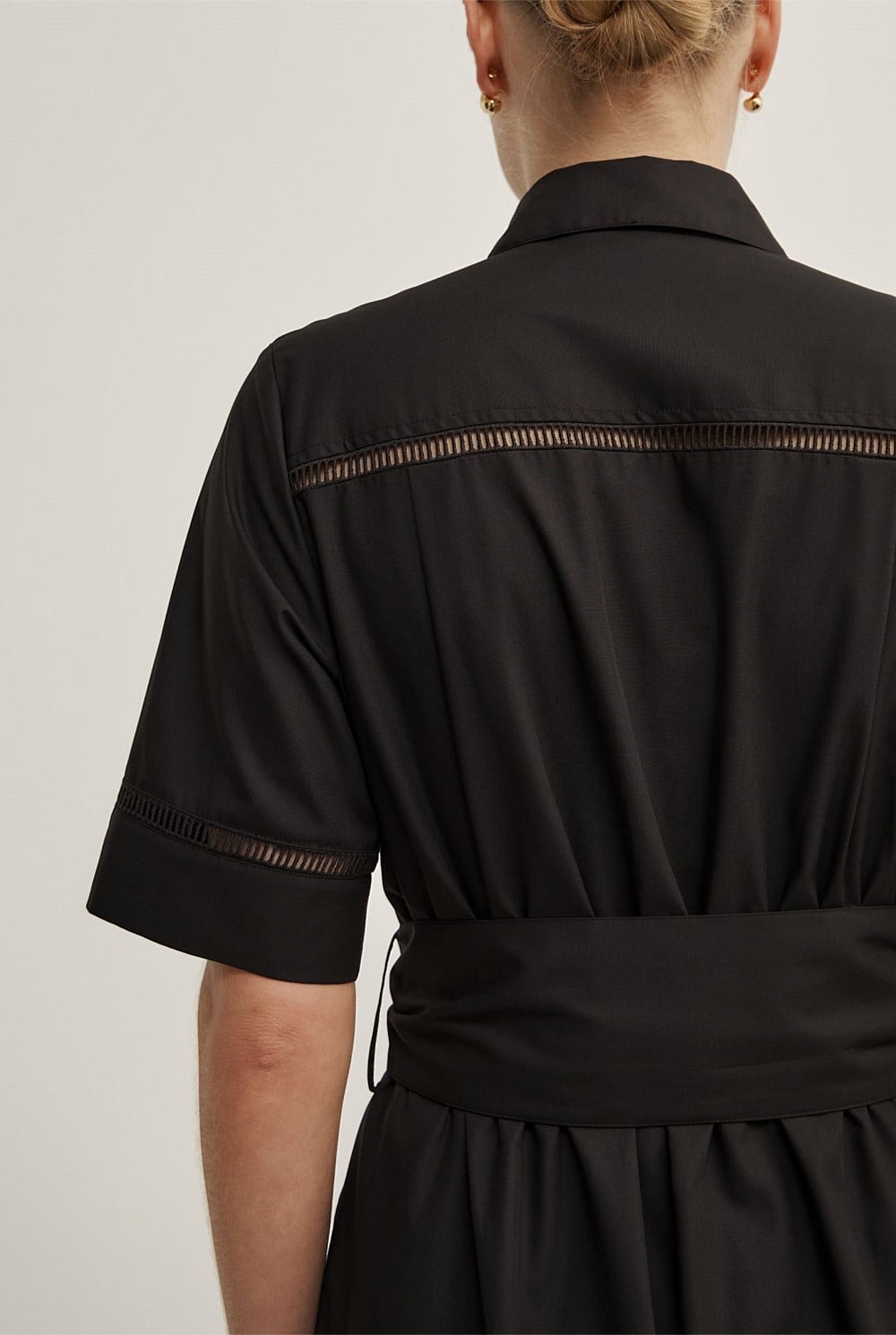Trim Detail Shirt Dress