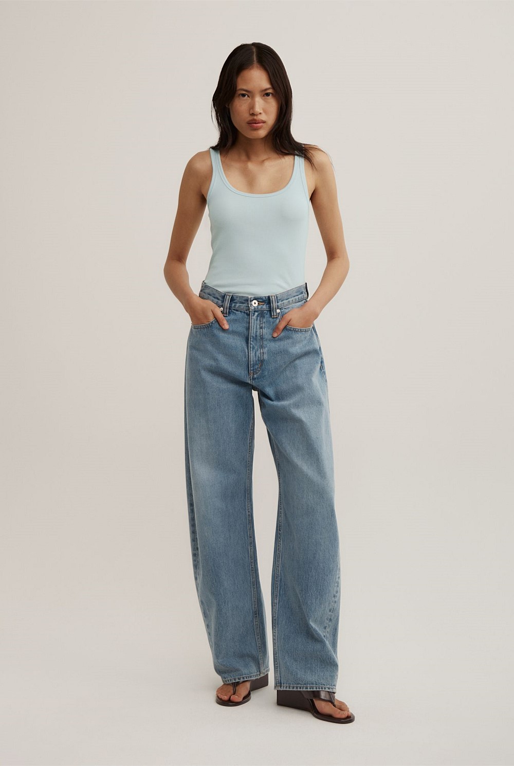 Fine Scoop Neck Tank