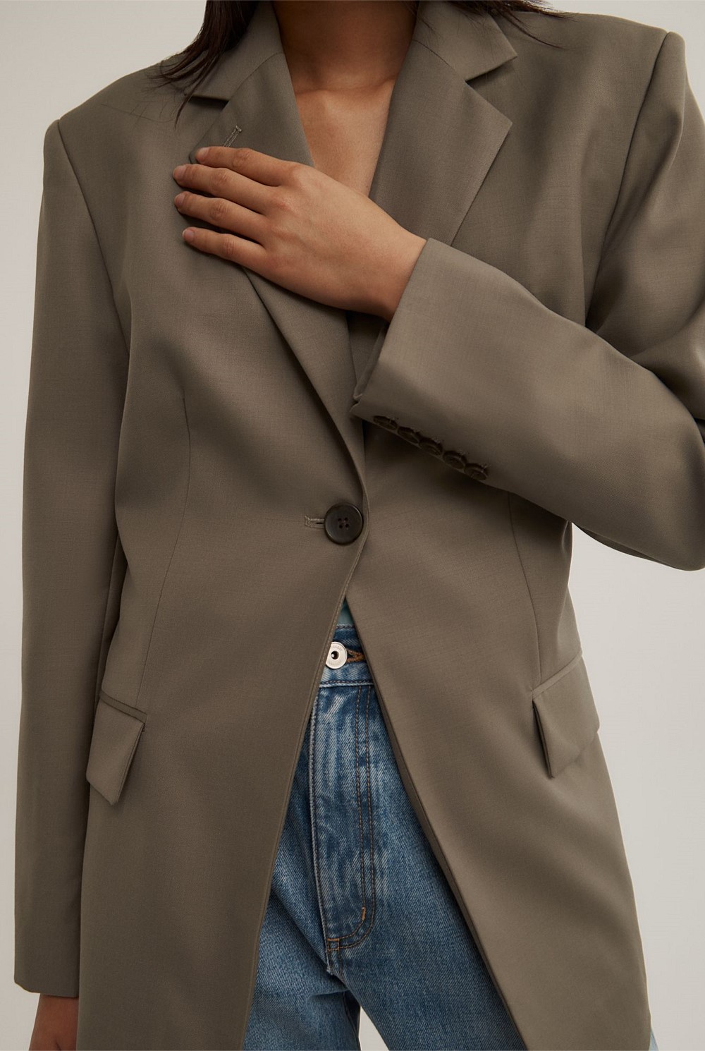 Tab Detail Blazer
