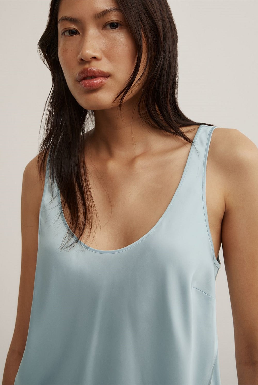 Satin Tank Top