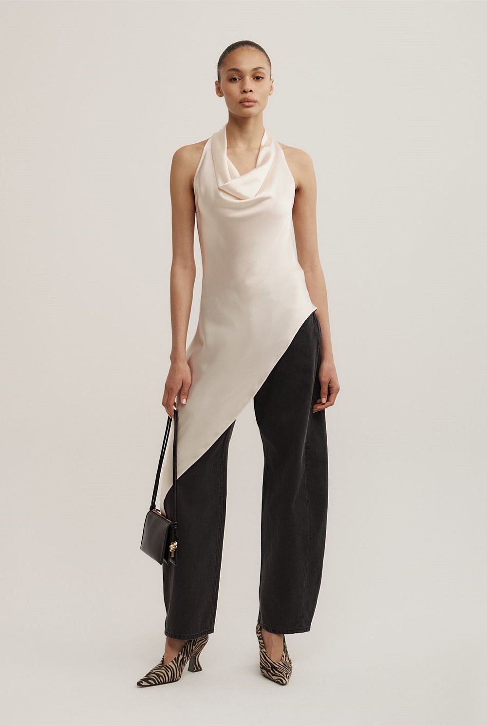 Asymmetric Halter Tunic