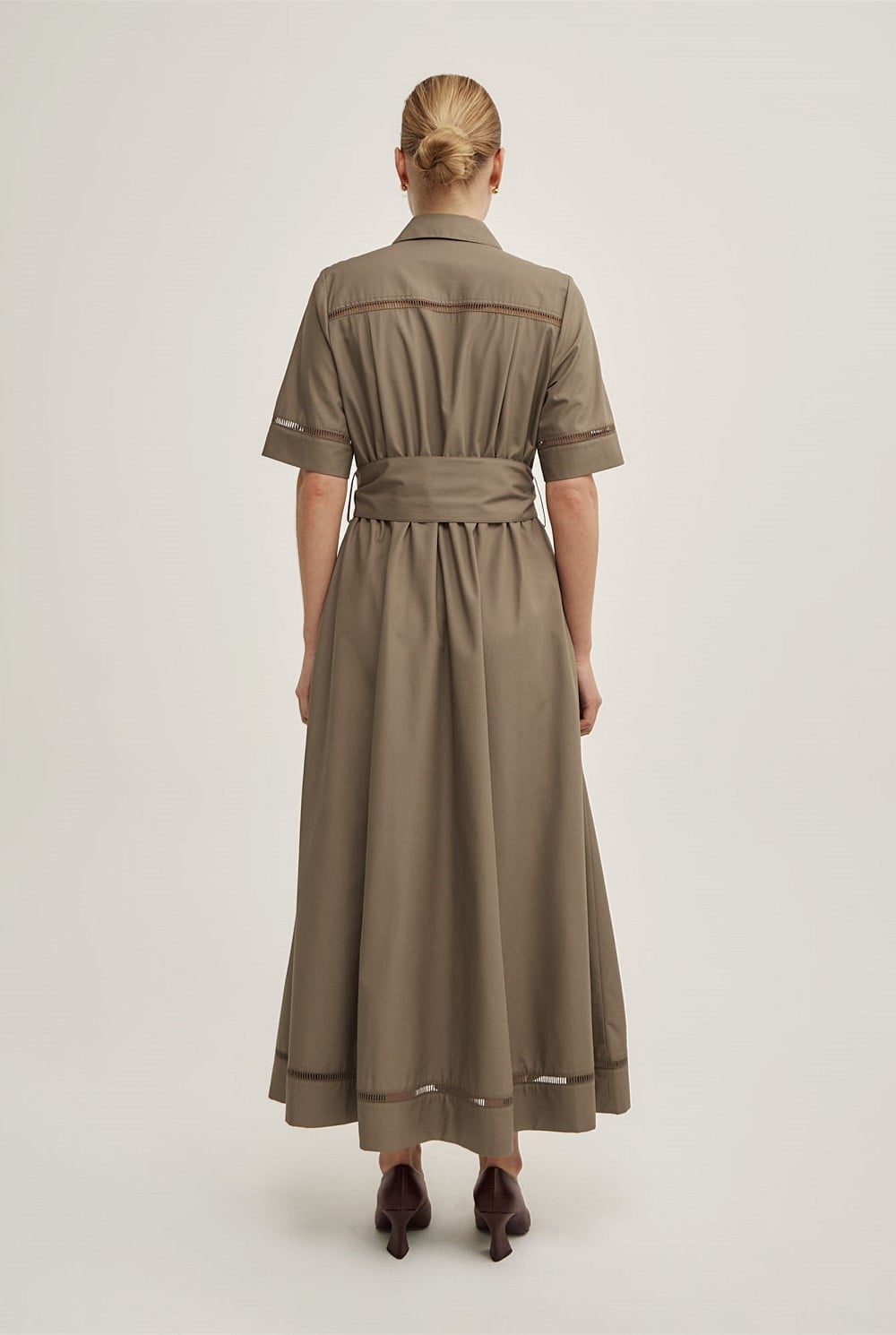 Trim Detail Shirt Dress