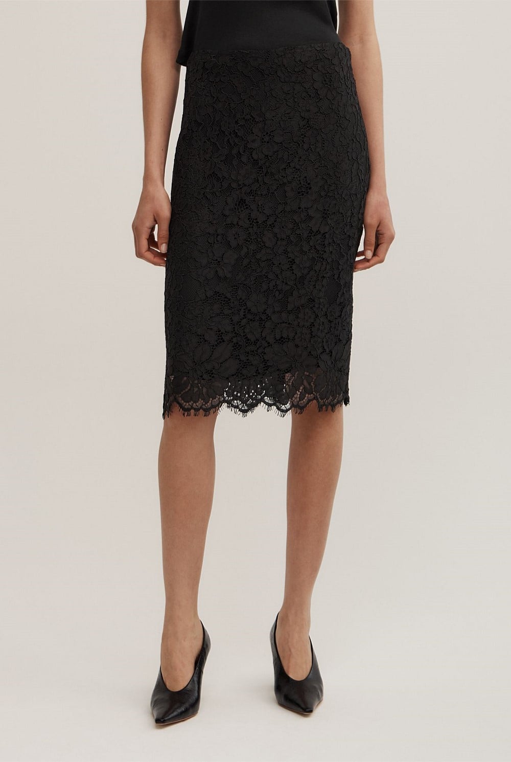 Lace Midi Skirt