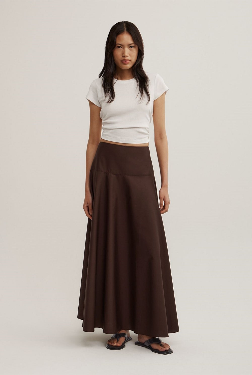 Cotton Basque Skirt