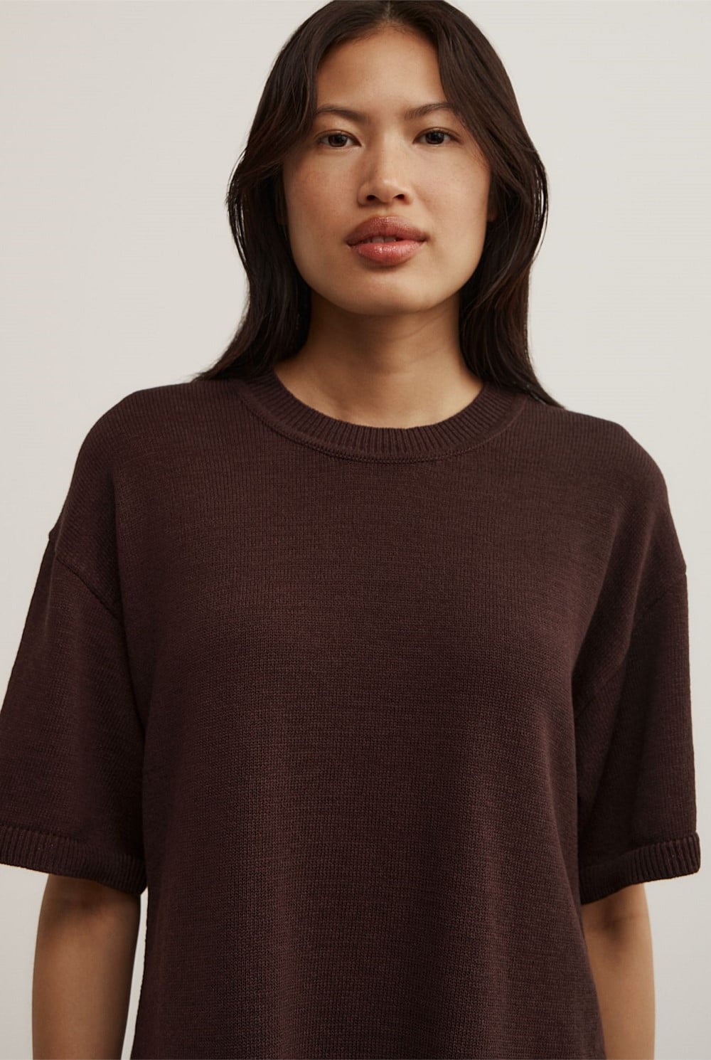 Relaxed Knit T-Shirt