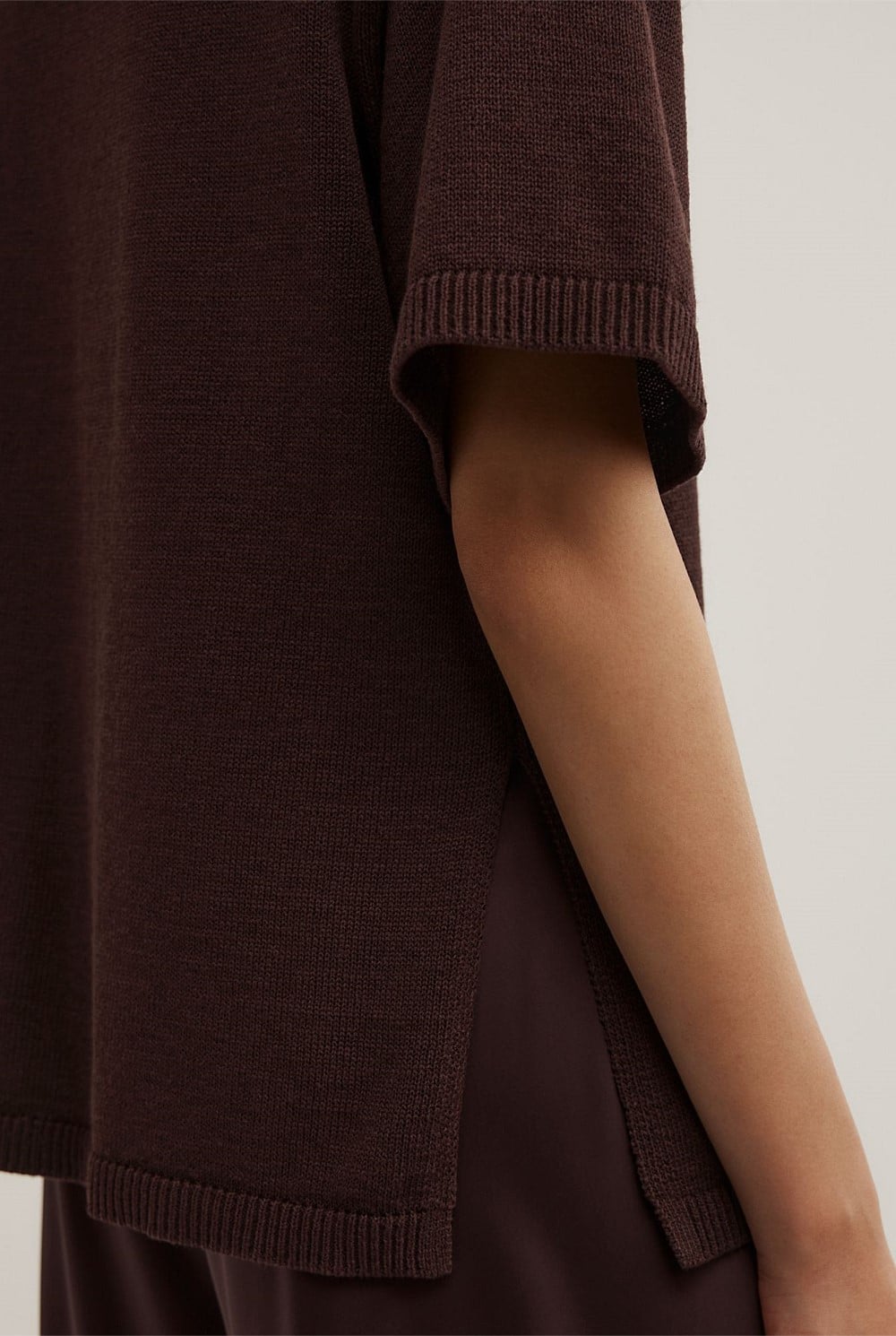 Relaxed Knit T-Shirt