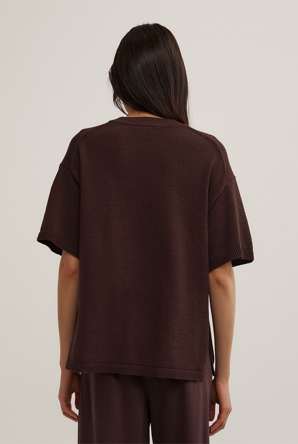 Relaxed Knit T-Shirt