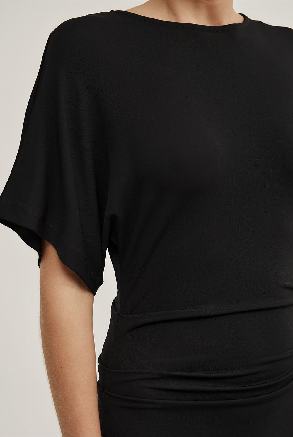 Tuck Waist Jersey Dress