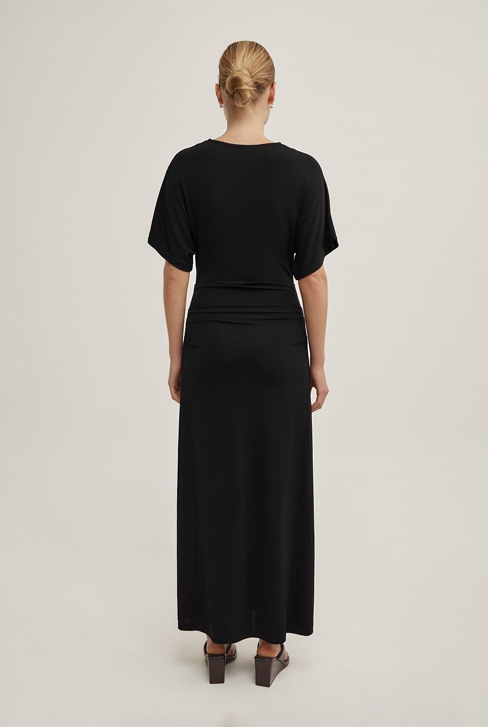 Tuck Waist Jersey Dress