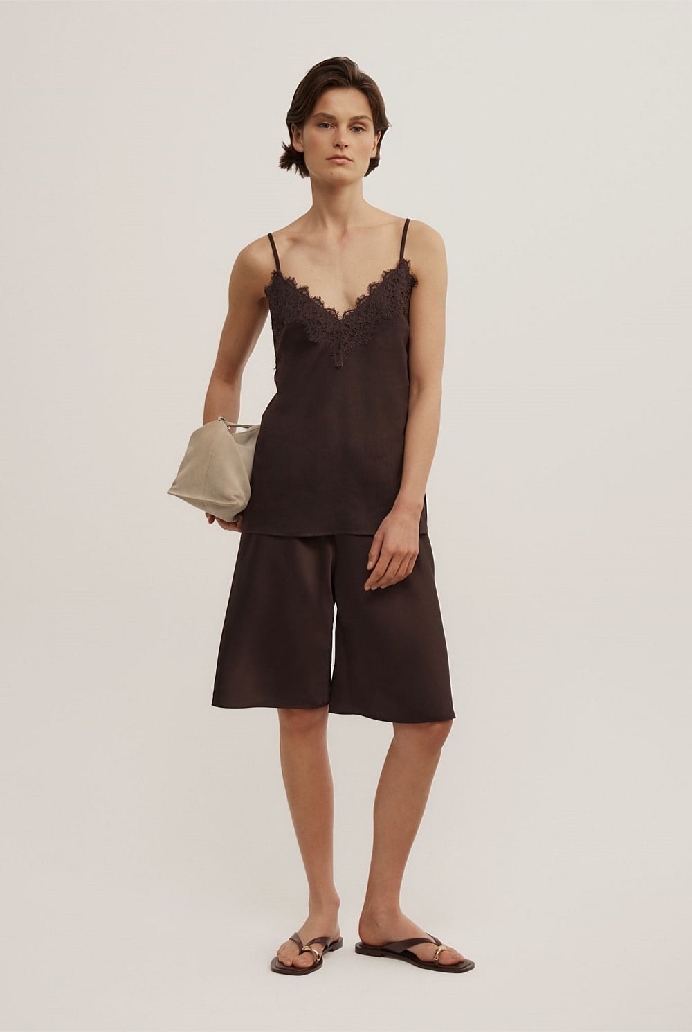 Linen Lace Camisole