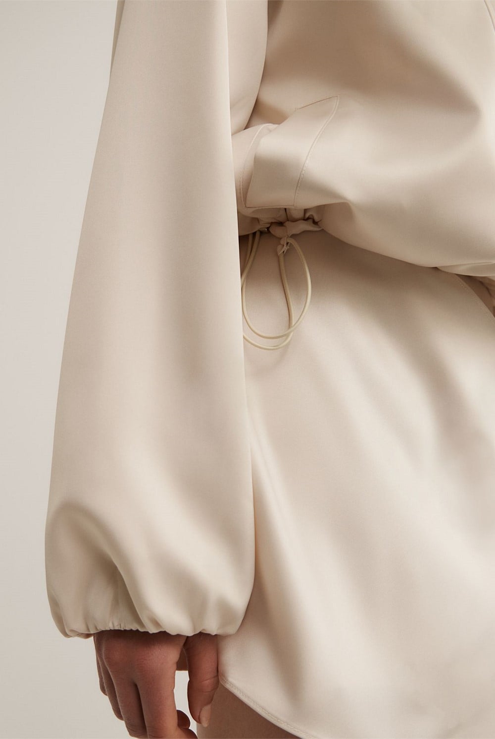Satin Funnel Jacket