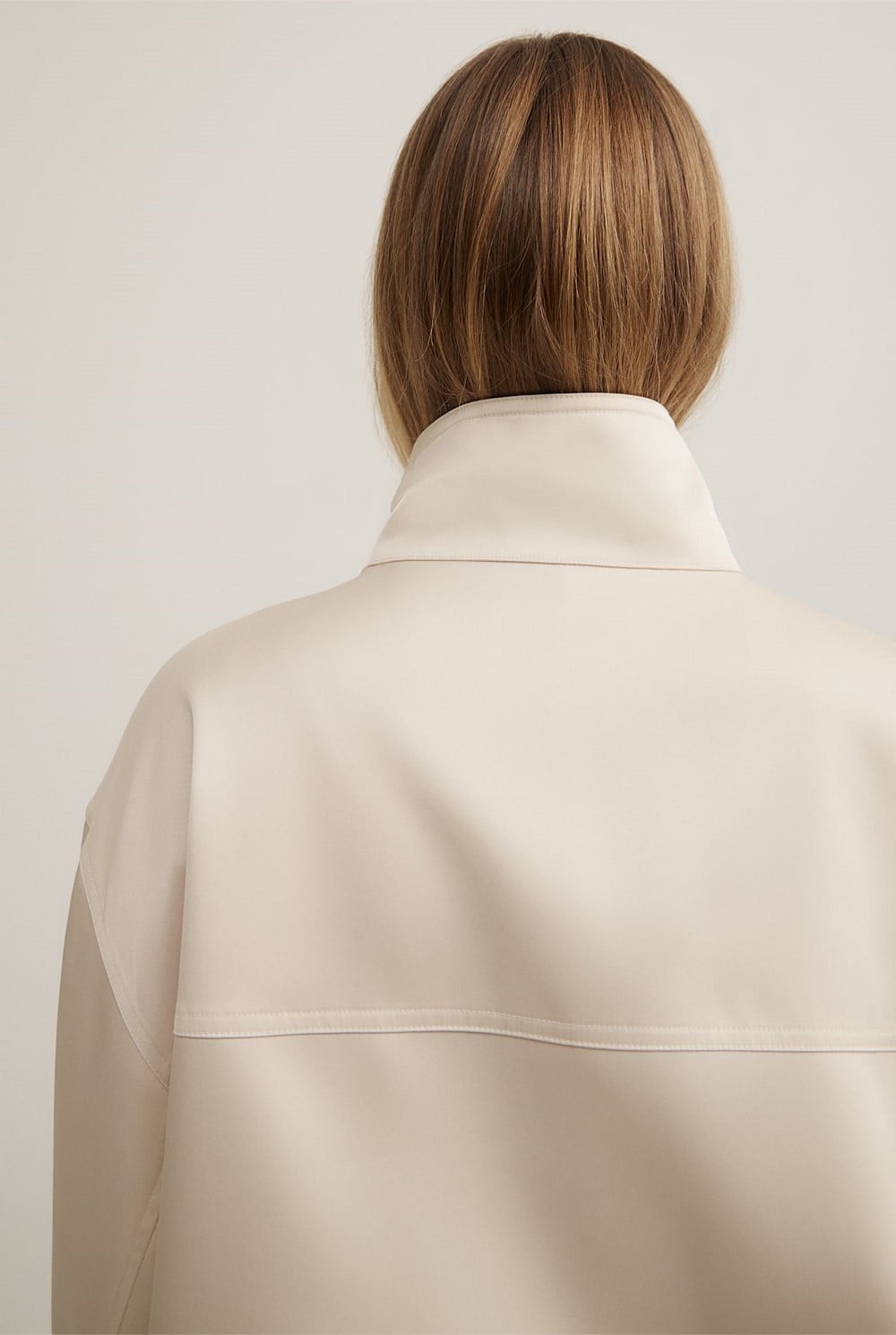 Satin Funnel Jacket