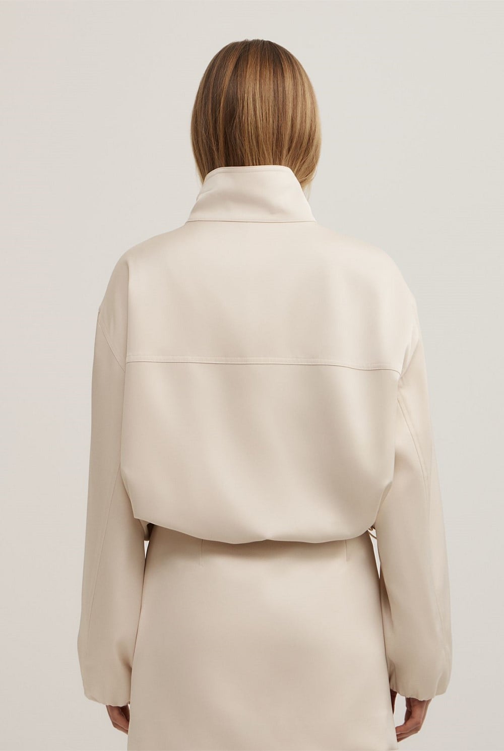 Satin Funnel Jacket