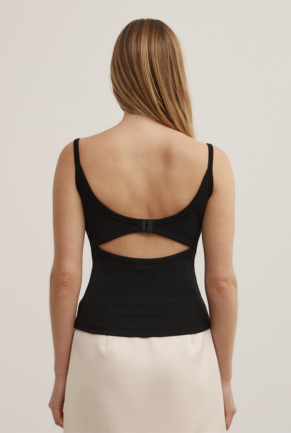 Open Back Tank Top