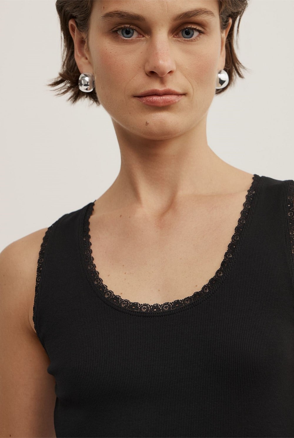 Lace Trim Tank