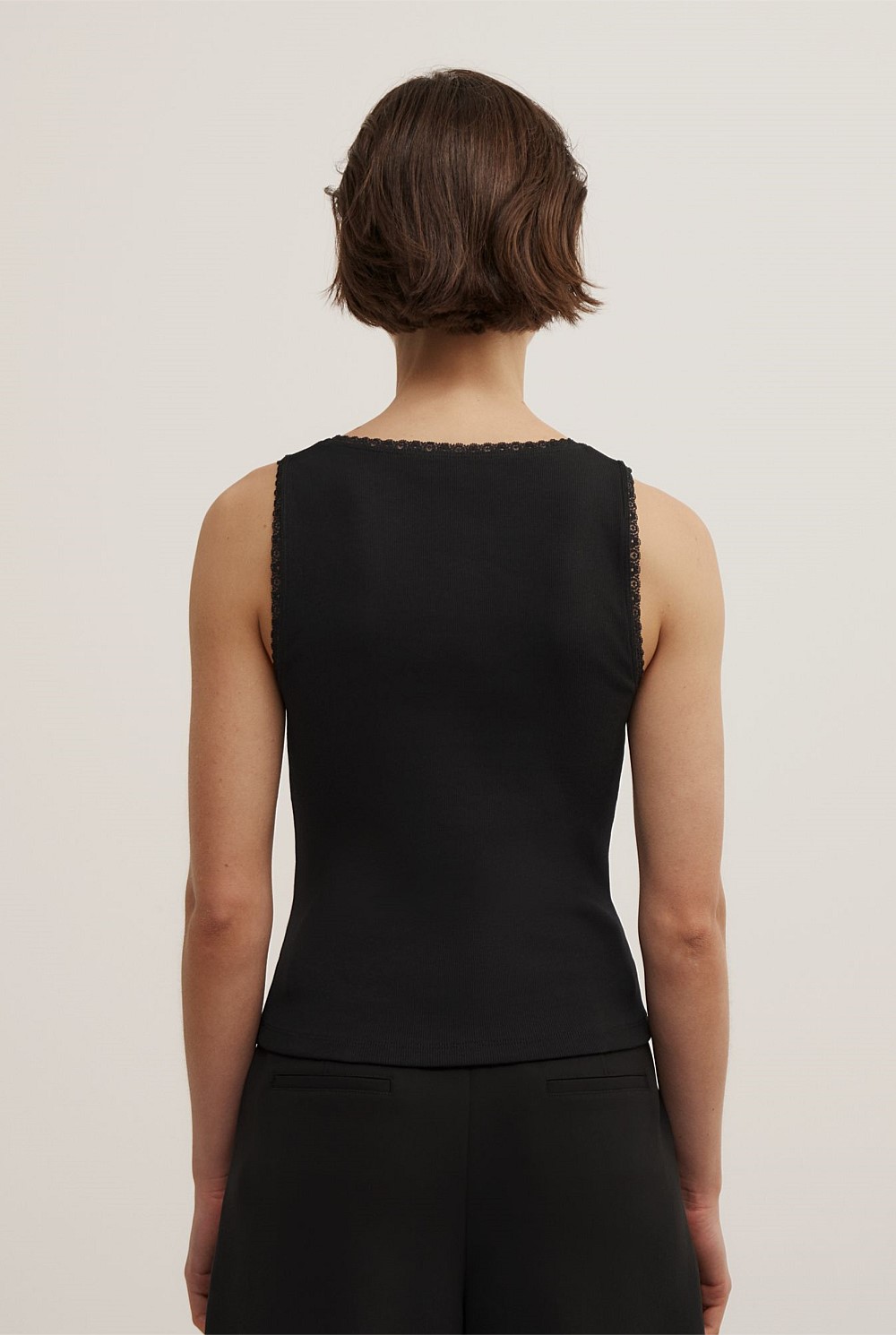 Lace Trim Tank