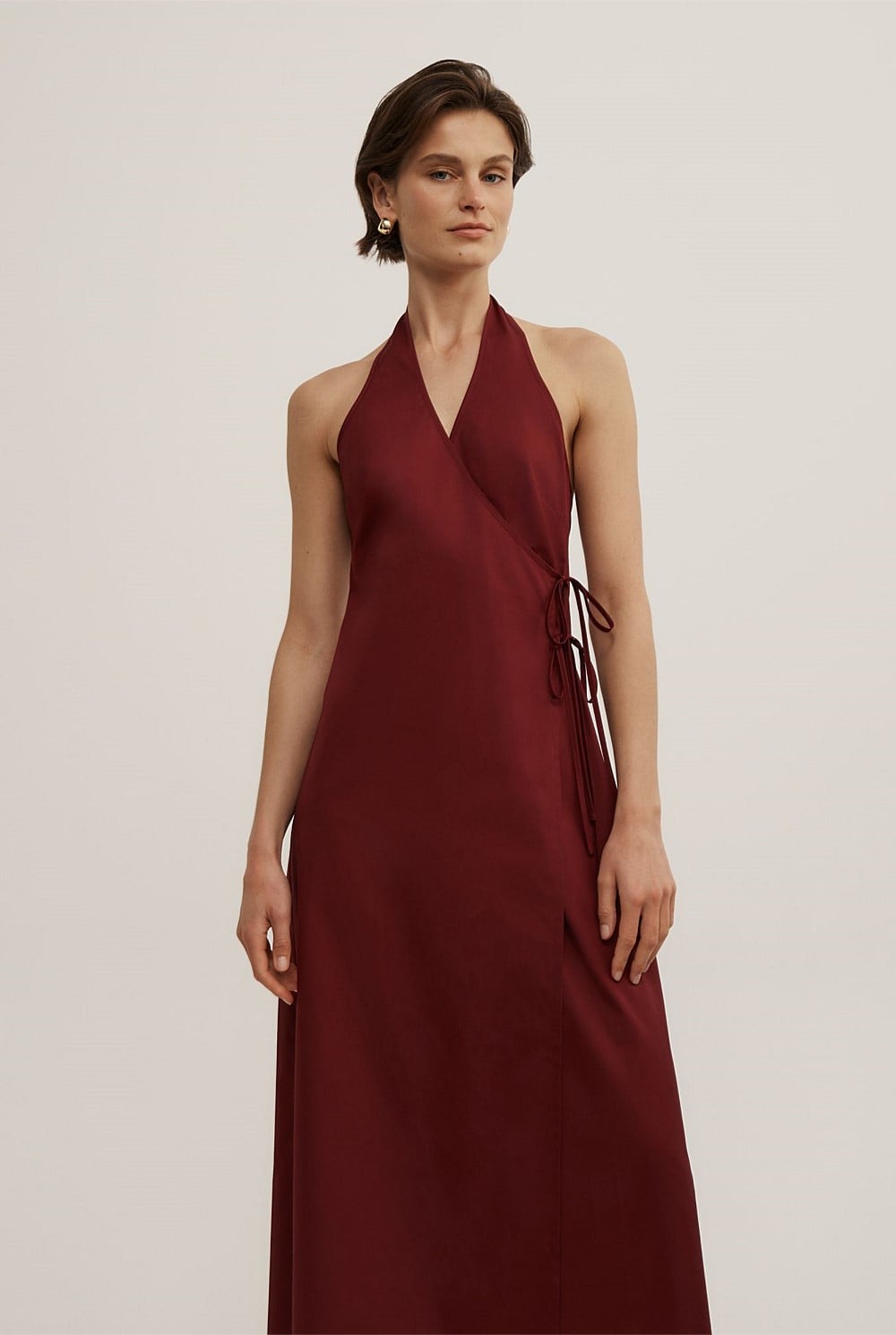 Halter Wrap Dress