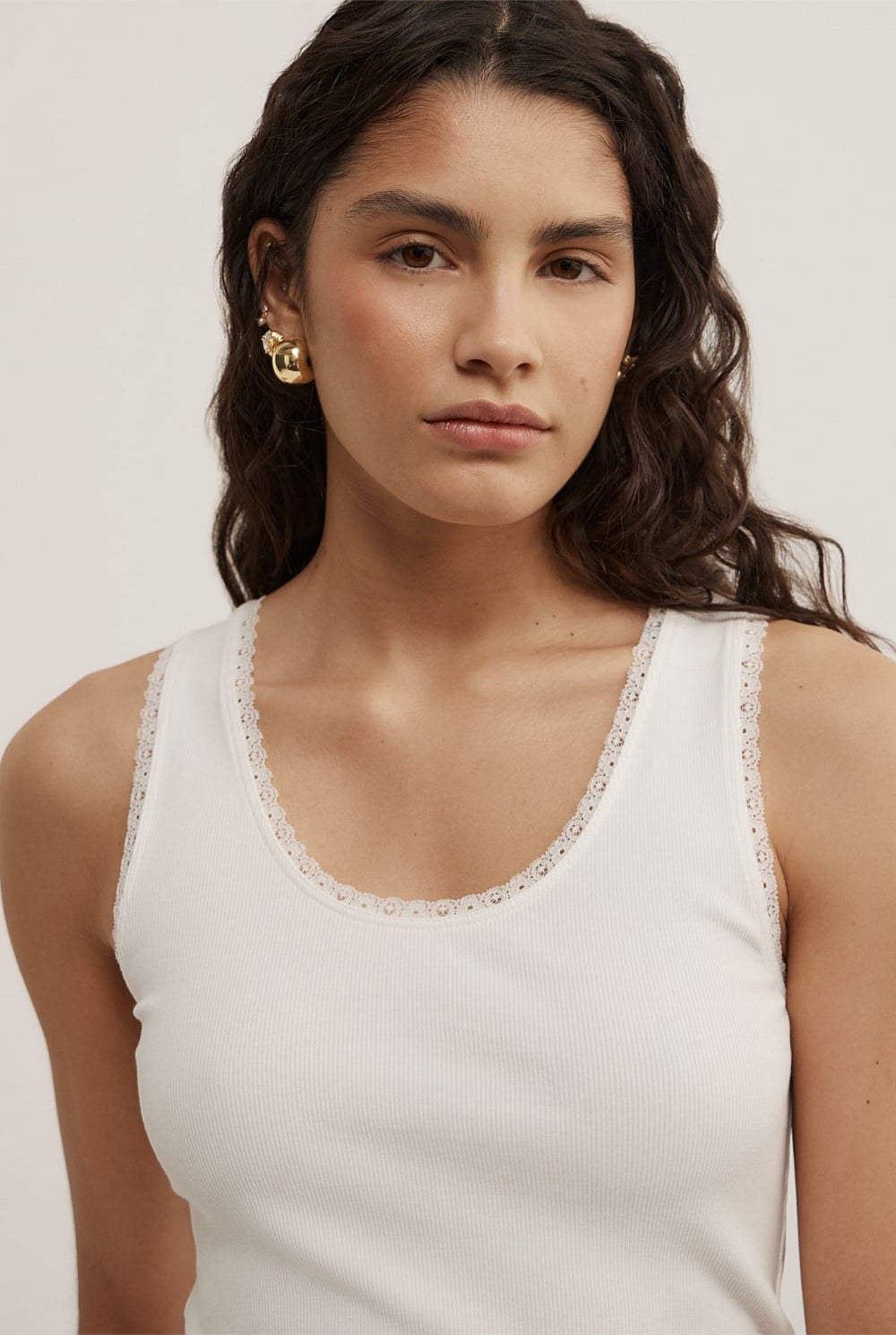 Lace Trim Tank