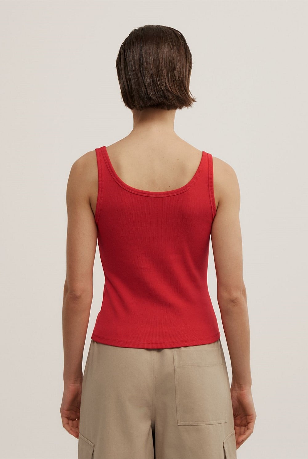 Fine Scoop Neck Tank