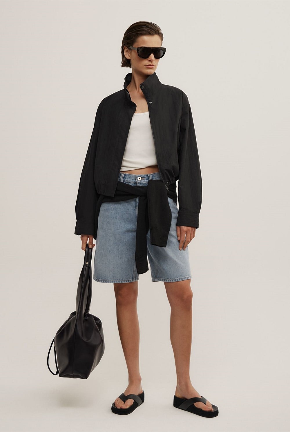 Denim Bermuda Shorts