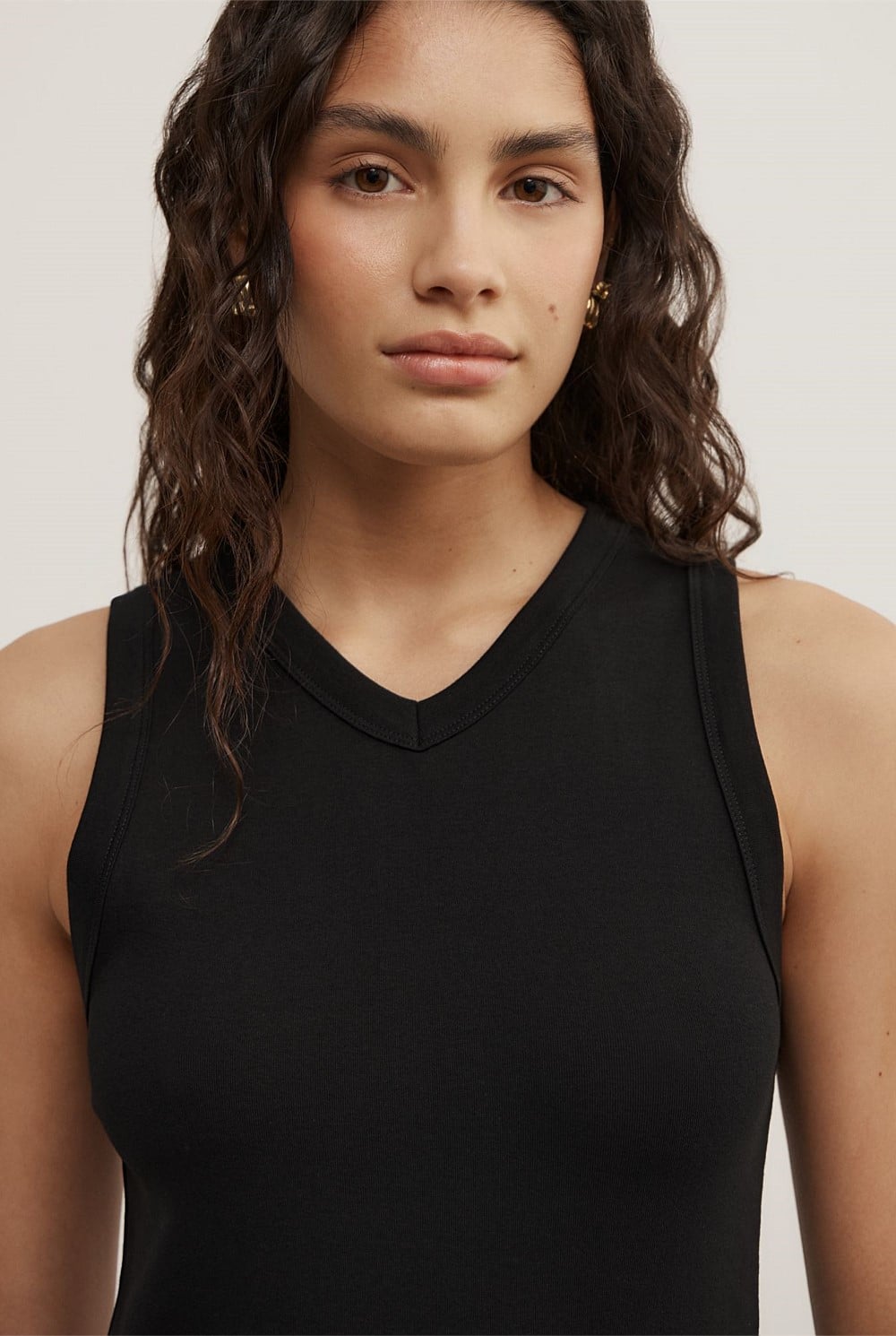 High V-Neck Tank