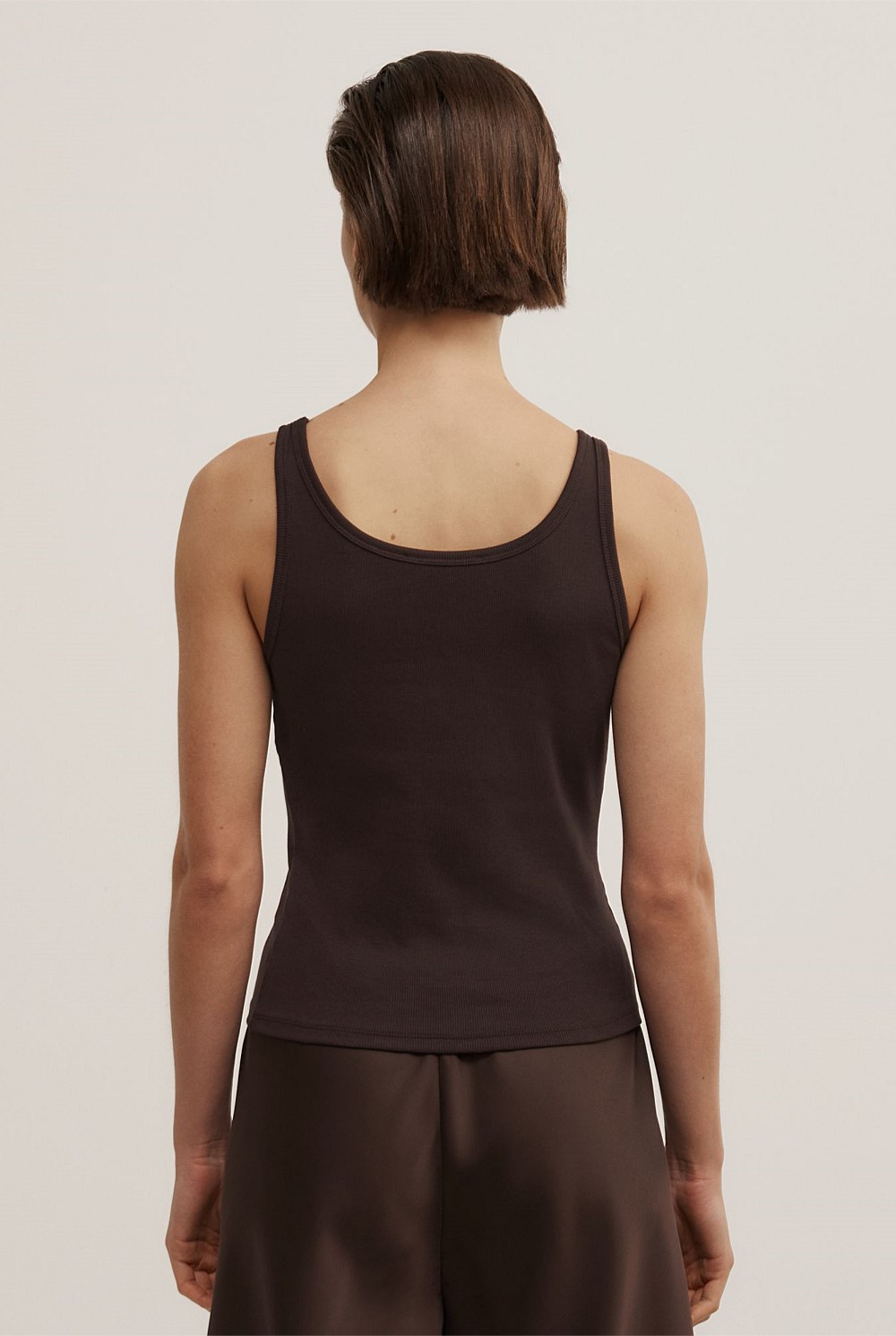 Fine Scoop Neck Tank