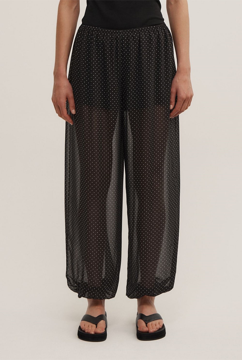 Sheer Balloon Pants