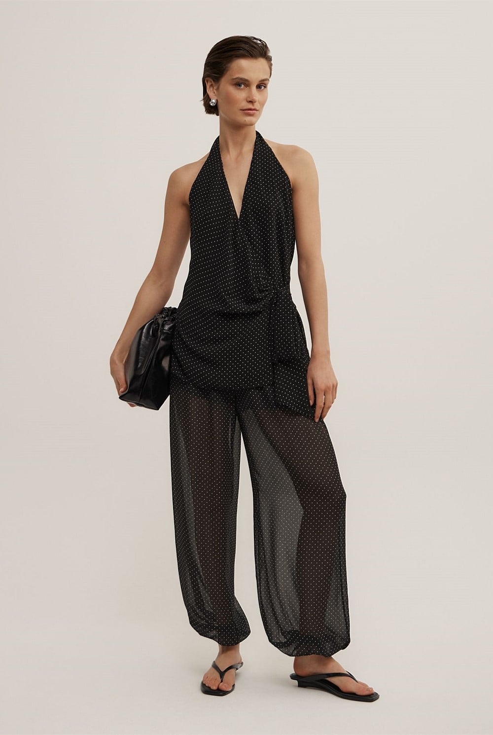 Sheer Balloon Pants