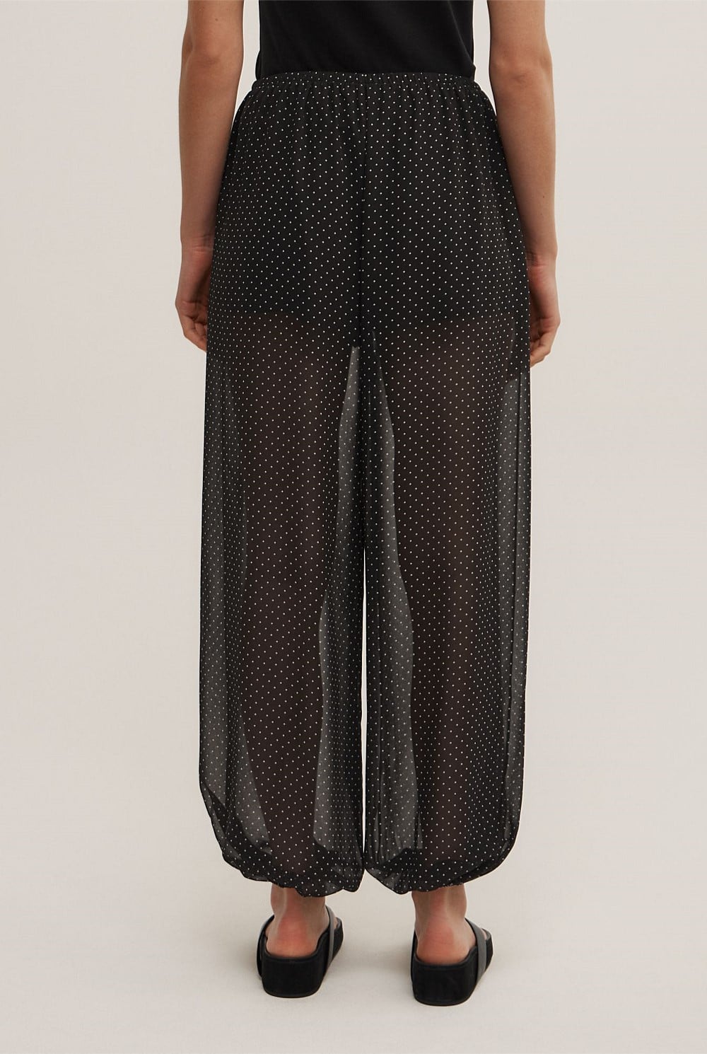Sheer Balloon Pants