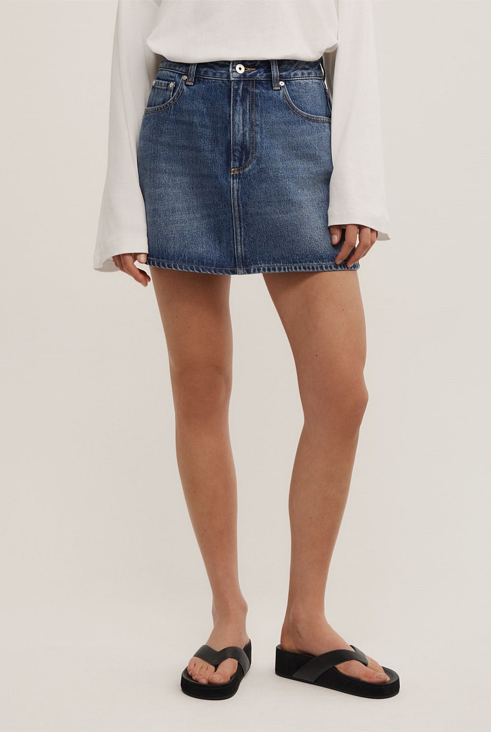 Denim Mini Skirt