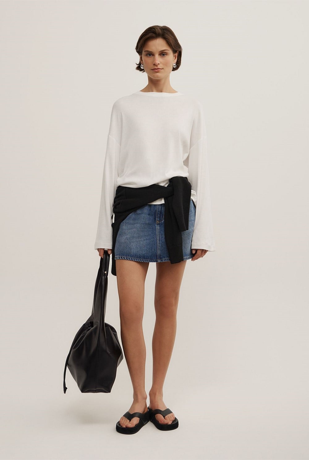 Denim Mini Skirt
