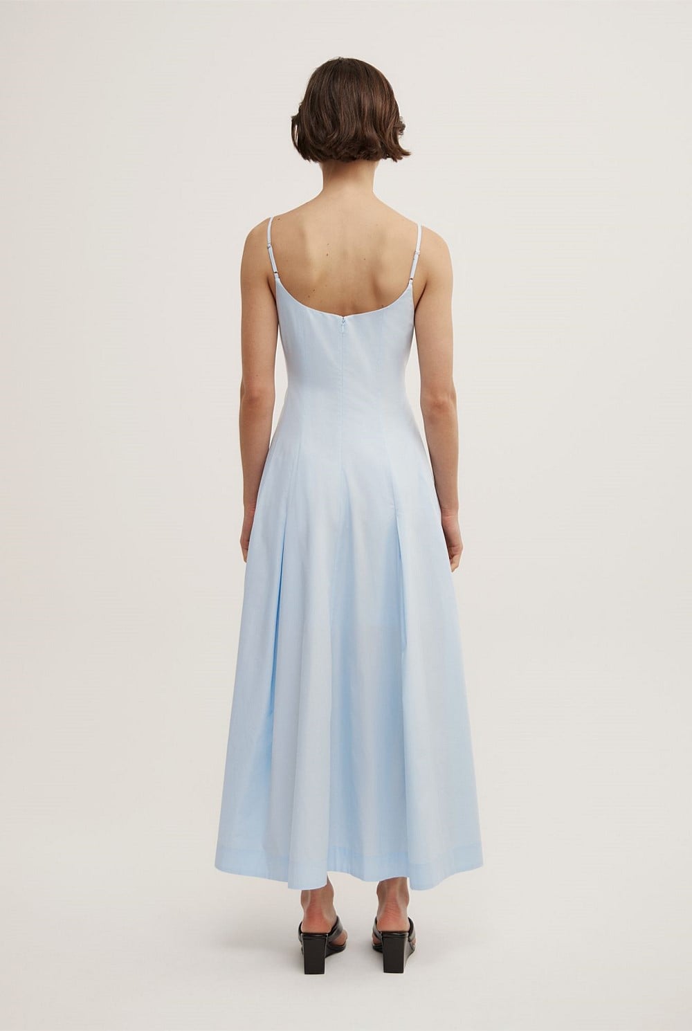Fine Strap Panel Dress