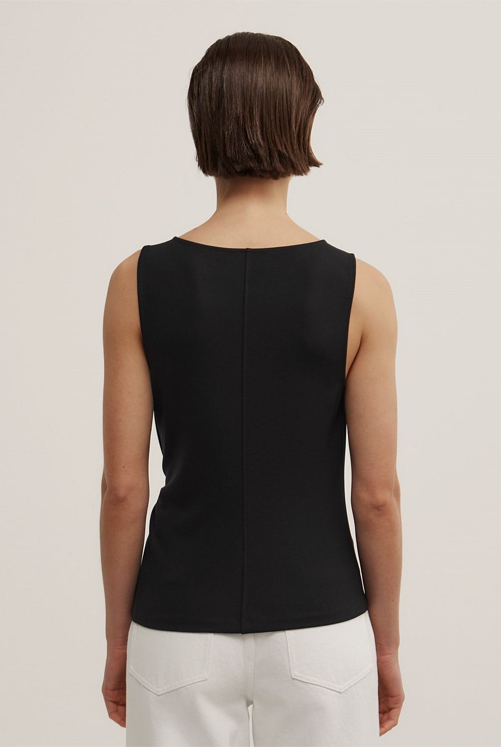 Split Detail Twist Tank
