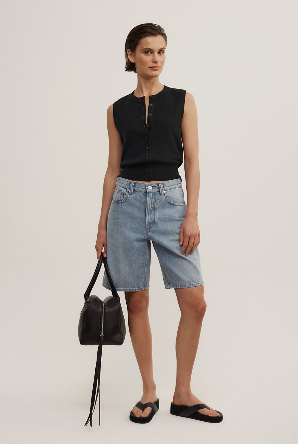 Knit Button Tank