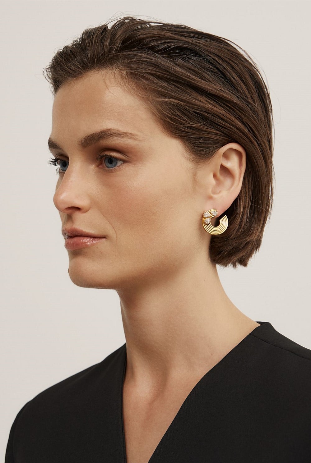 Zinnia Hoop Earrings