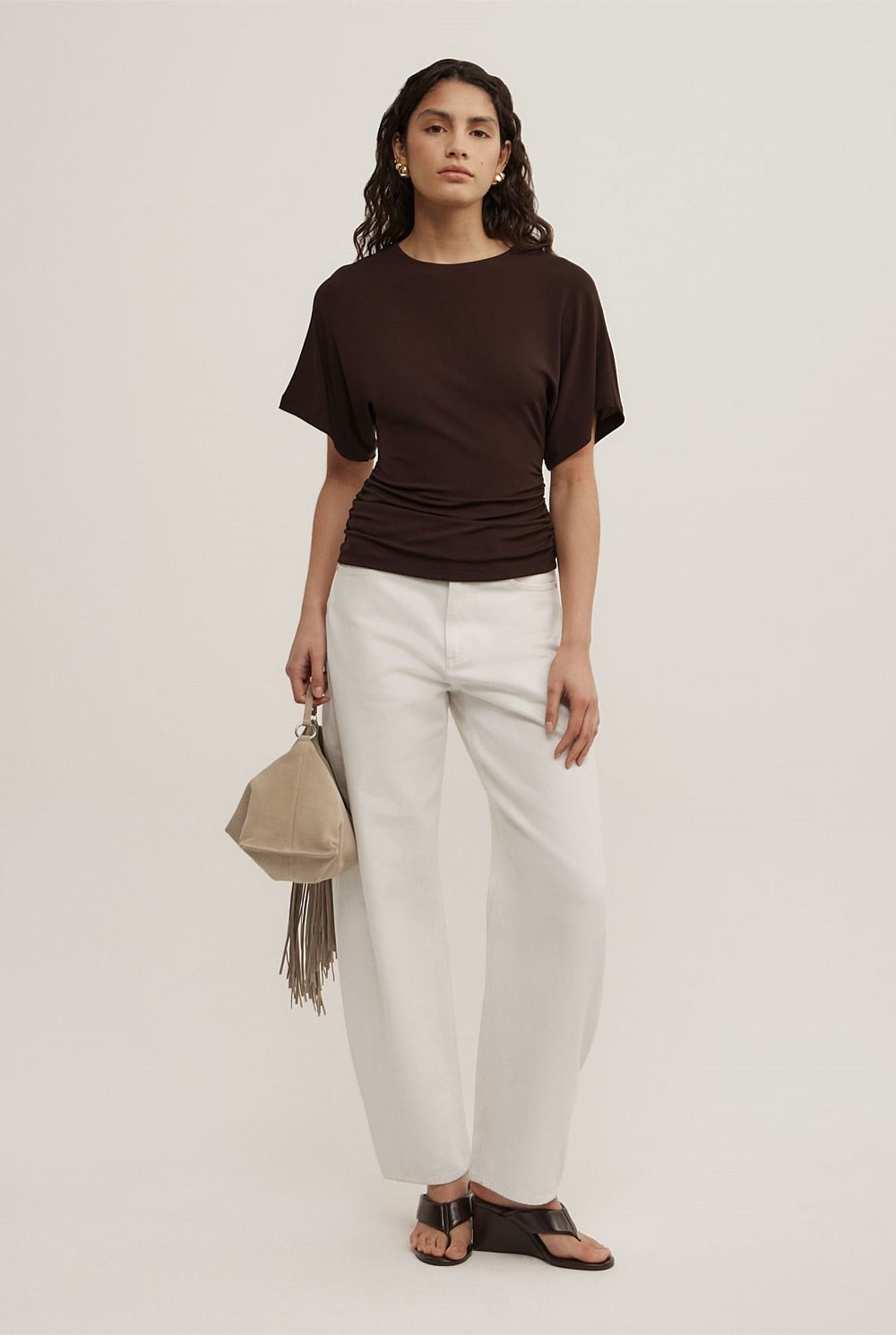Batwing Gather T-Shirt