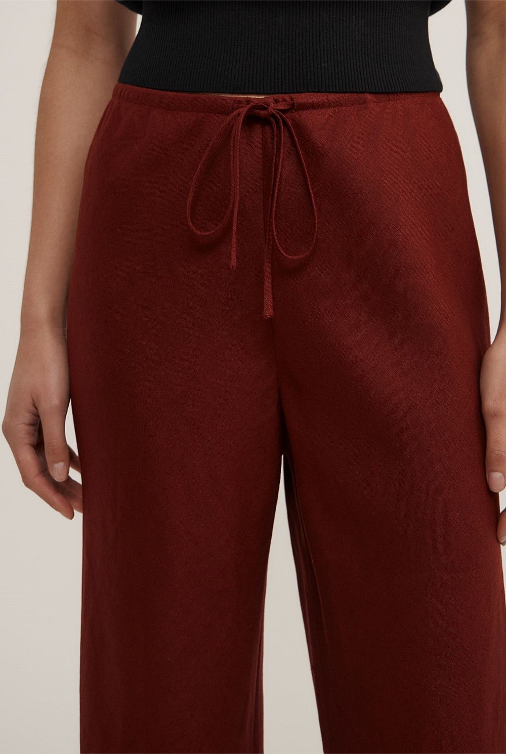 Bias Linen Pants