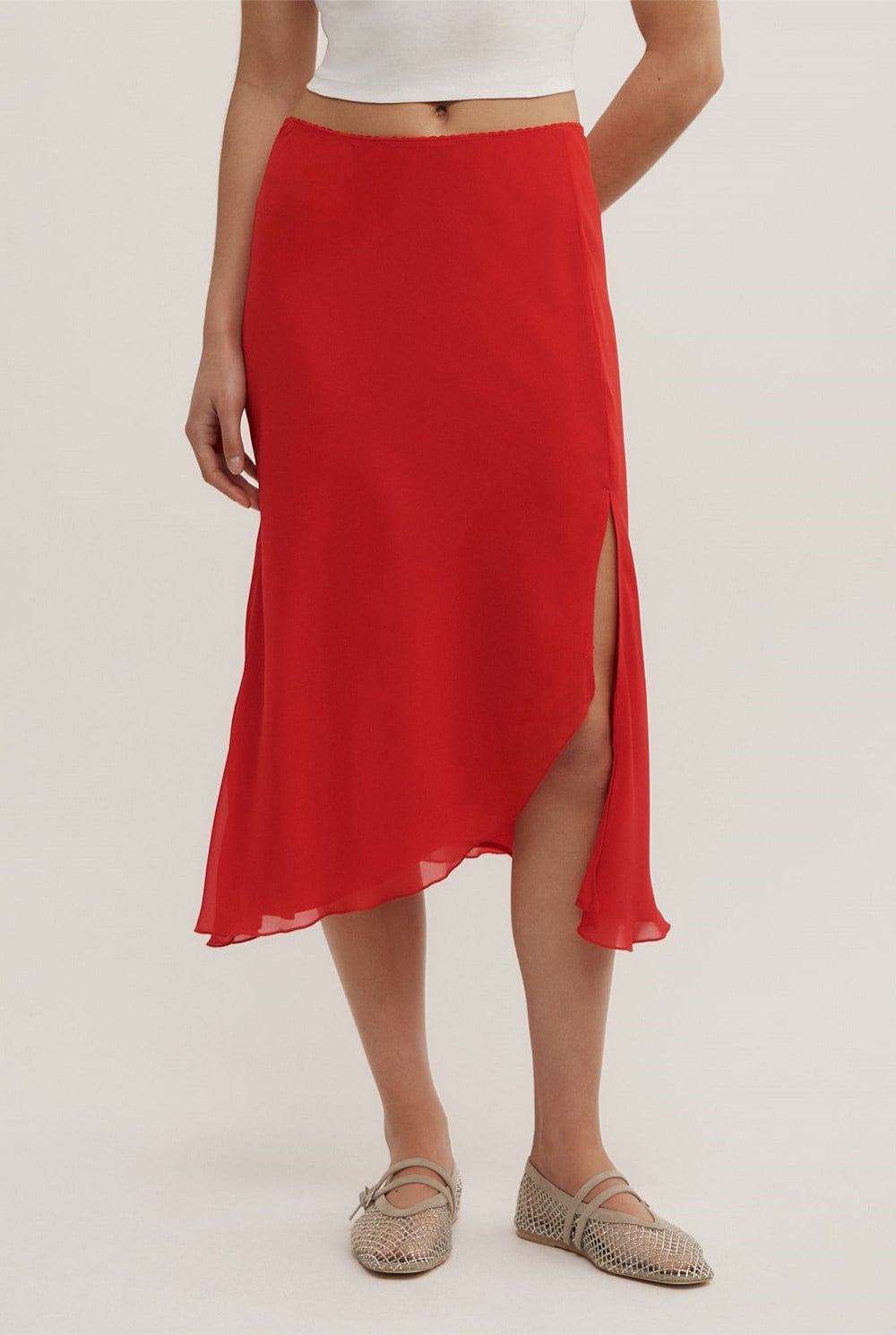 Asymmetric Soft Skirt