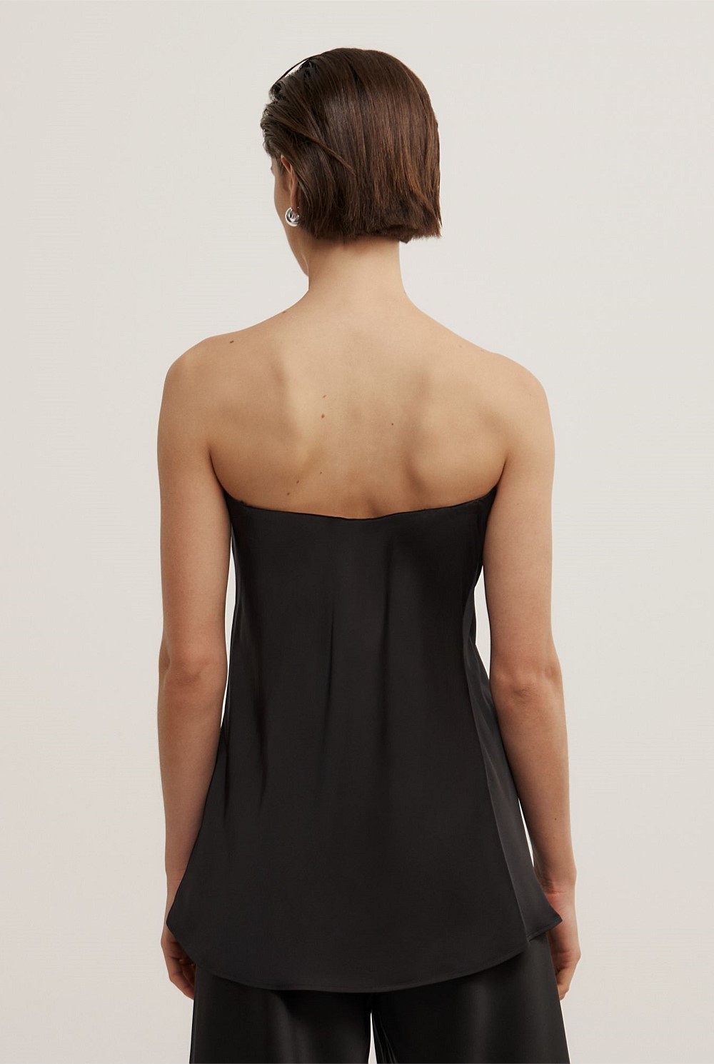 Strapless Tuck Top