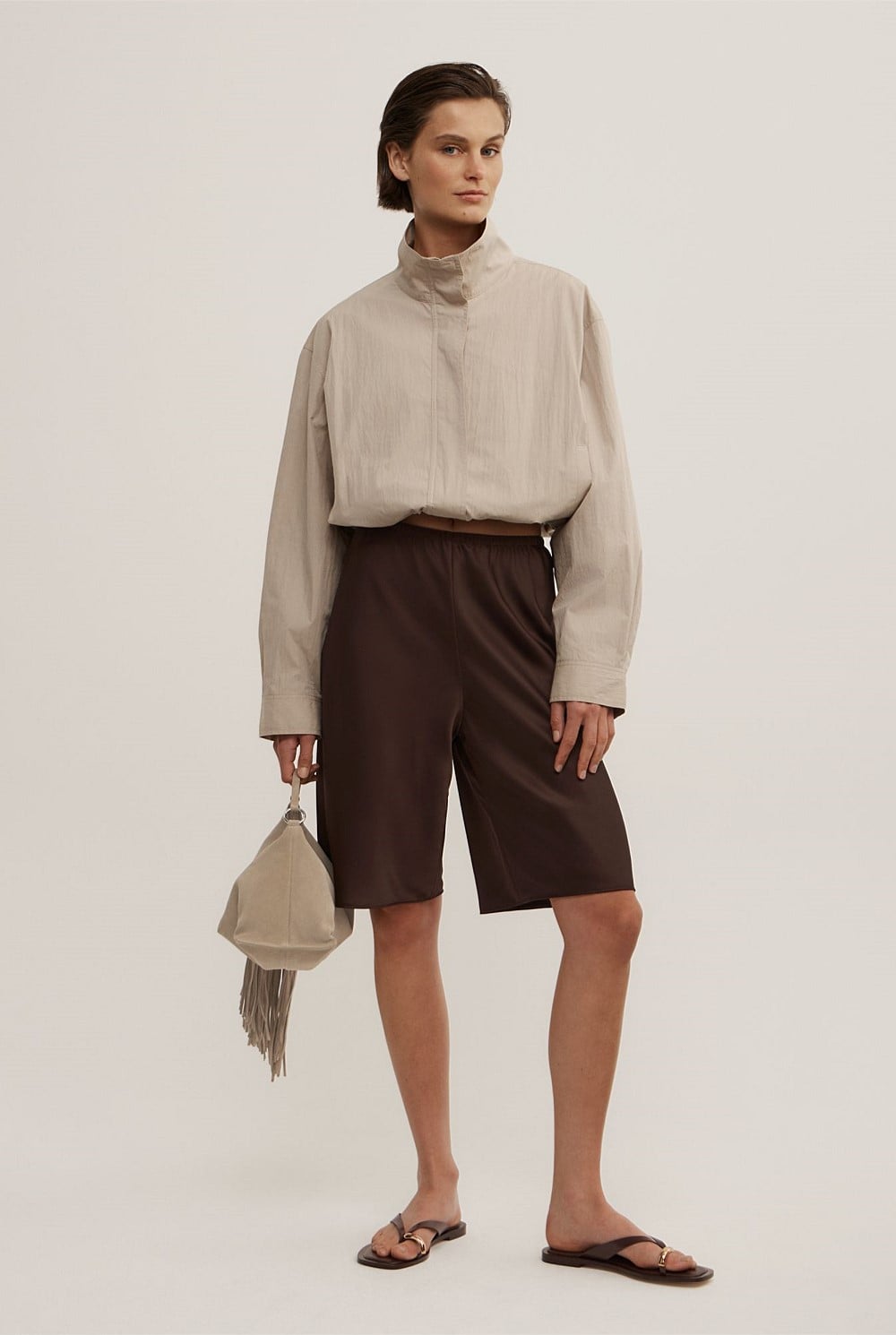 Satin Bermuda Short