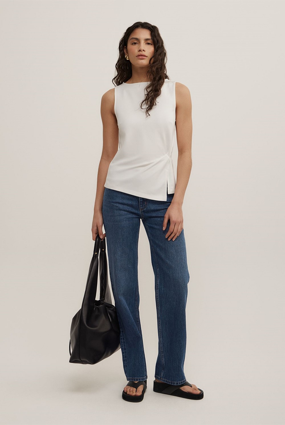 Split Detail Twist Tank
