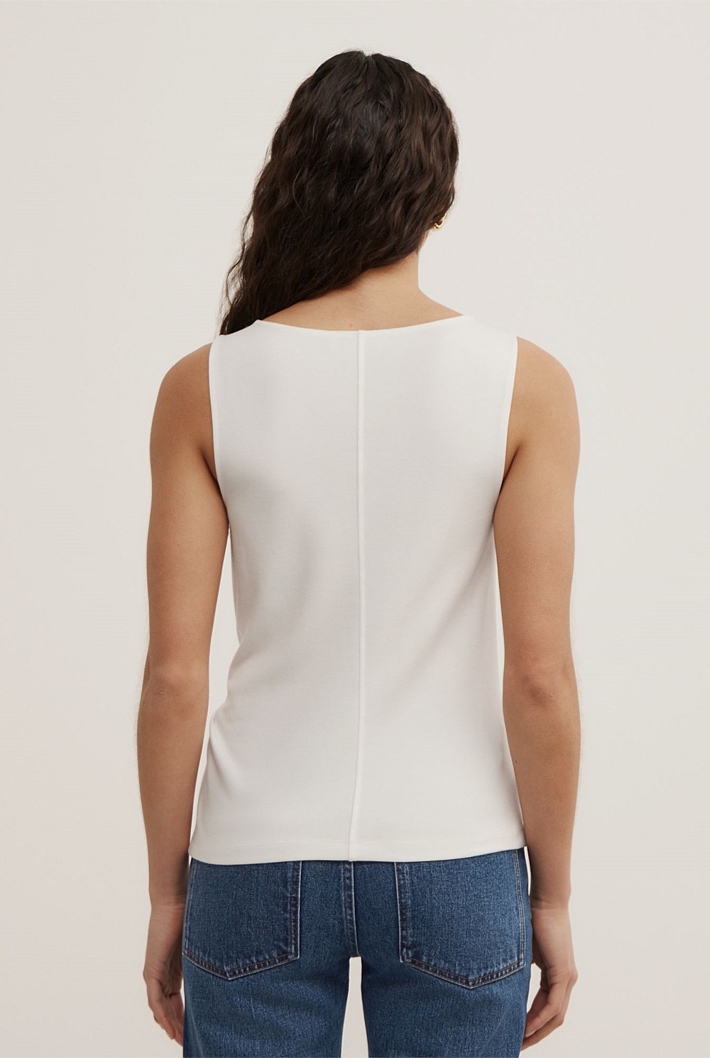 Split Detail Twist Tank