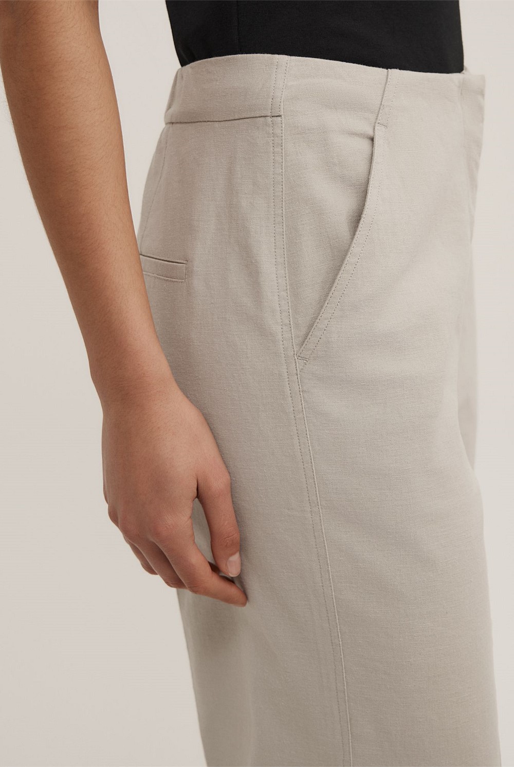 Linen Crop Pants